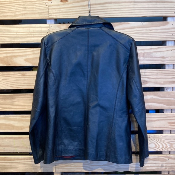 Vintage Genuine Black Leather Jacket - Picture 3 of 8